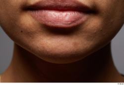 Face Mouth Skin Woman Black Slim Studio photo references